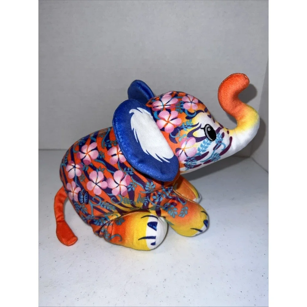 Pop Art Soft Cepia Mighty Size TIGER Elephant Plush Beanie Toy Collectible
